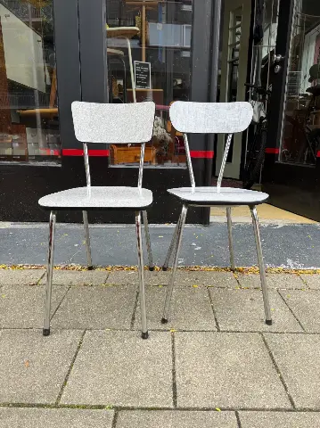 Set vintage formica stoelen – foto 1
