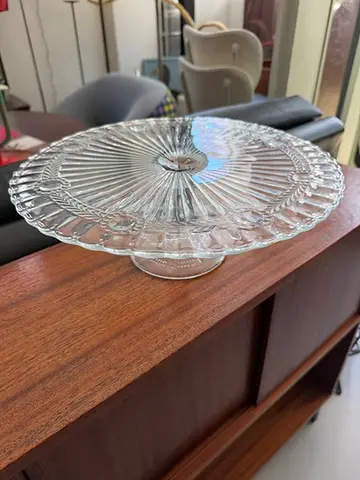 Brocante Persglas Taartschaal